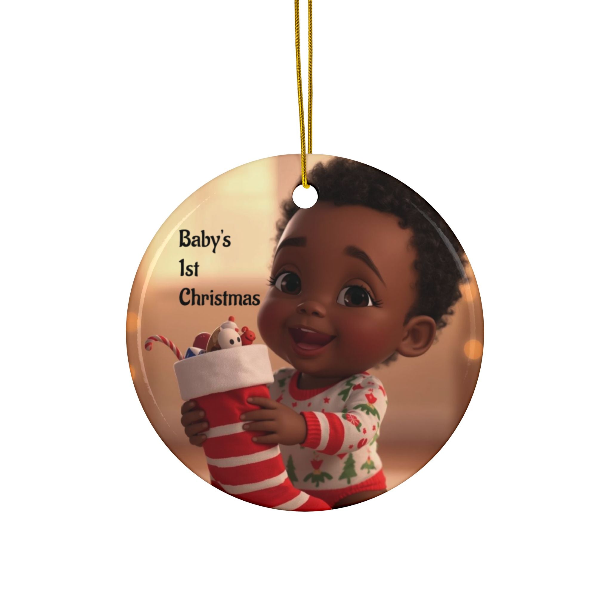 Baby's 1st Christmas Ceramic Ornaments - Sweet Holiday Keepsakes, Family Gifts, Personalized Decorations, Festive Memories