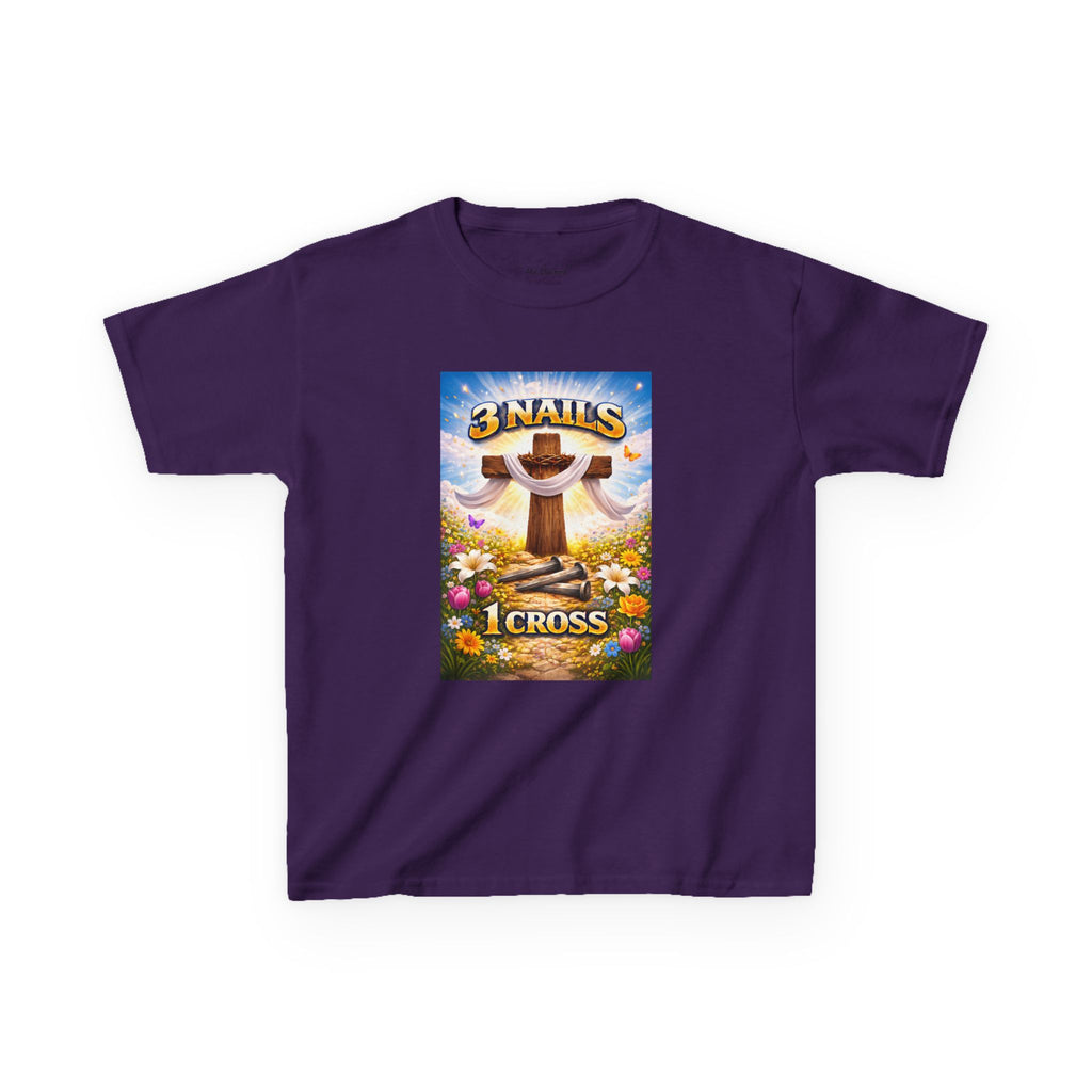Kids Christian 3 nails 1 cross