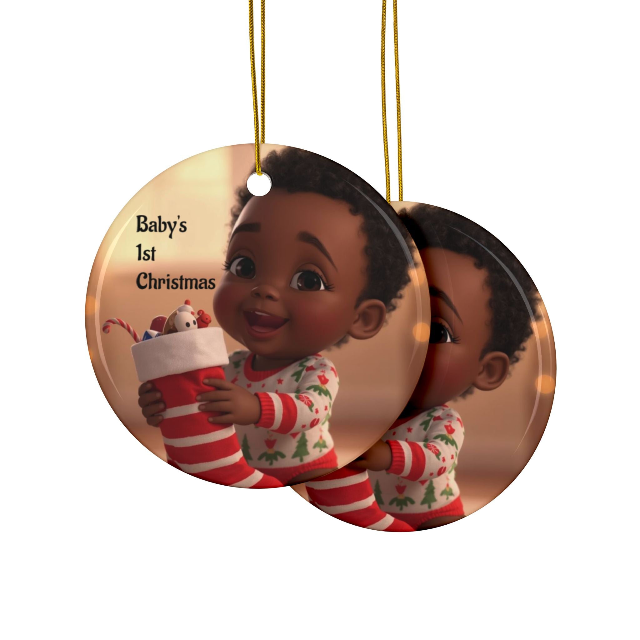 Baby's 1st Christmas Ceramic Ornaments - Sweet Holiday Keepsakes, Family Gifts, Personalized Decorations, Festive Memories