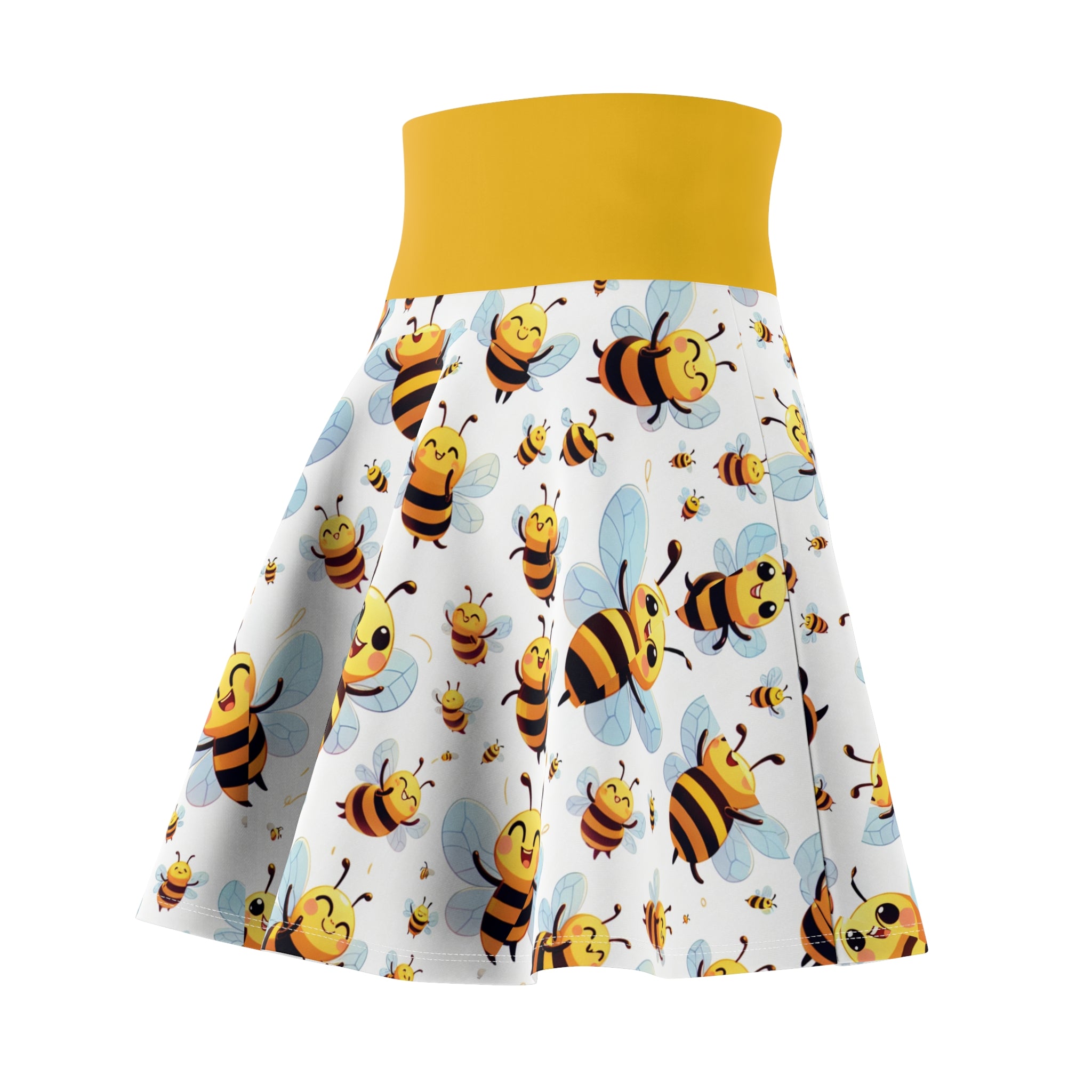 Bee-Themed Women's Skater Skirt