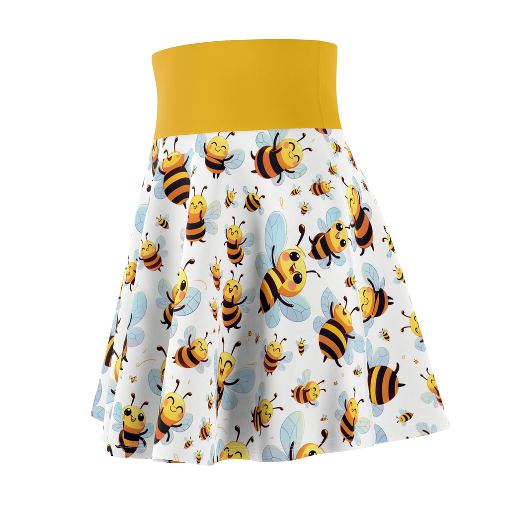 Bee-Themed Women's Skater Skirt