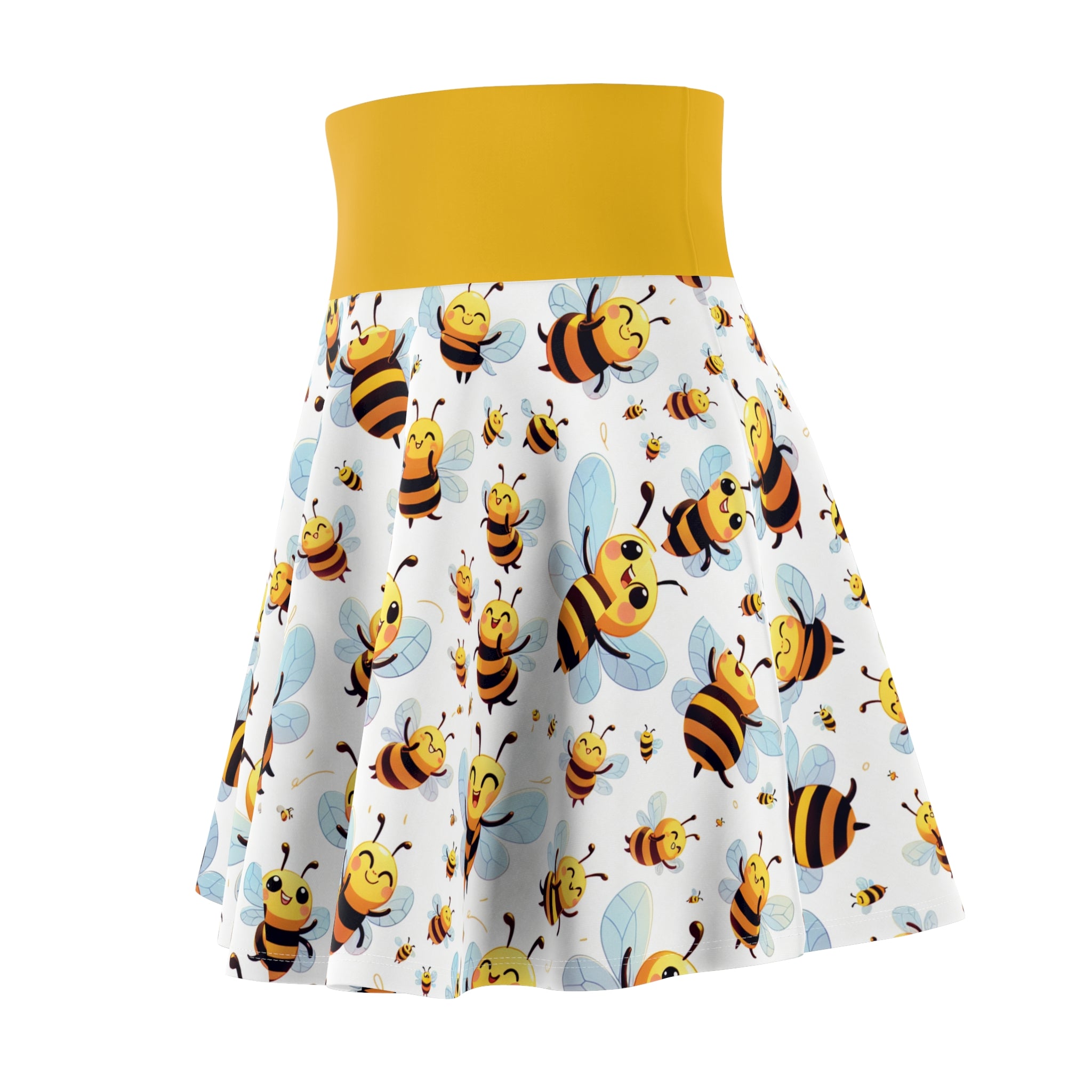 Bee-Themed Women's Skater Skirt