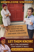 At Home Minding My Black Business doormat