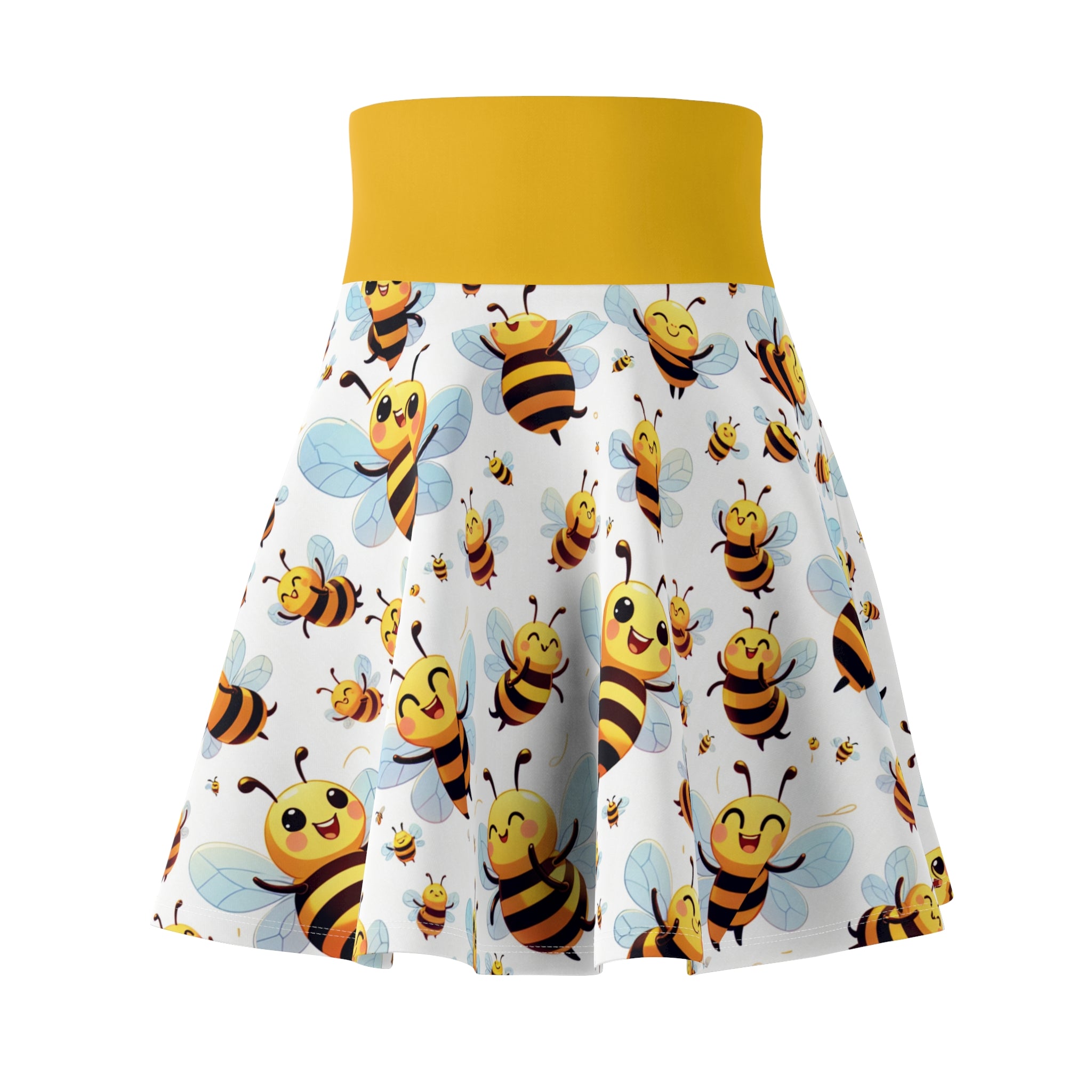 Bee-Themed Women's Skater Skirt