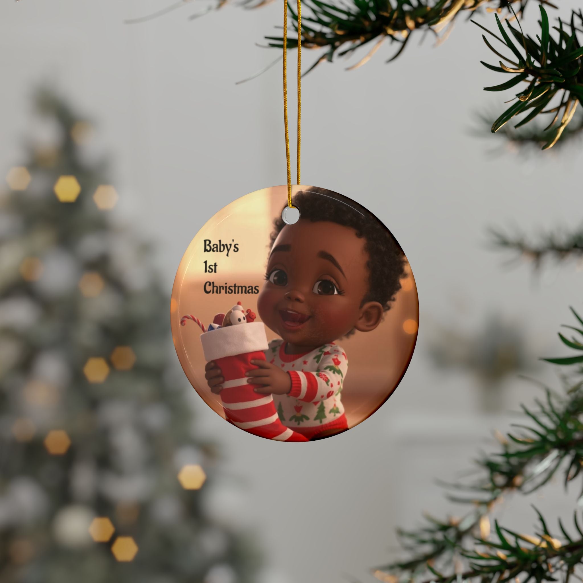 Baby's 1st Christmas Ceramic Ornaments - Sweet Holiday Keepsakes, Family Gifts, Personalized Decorations, Festive Memories