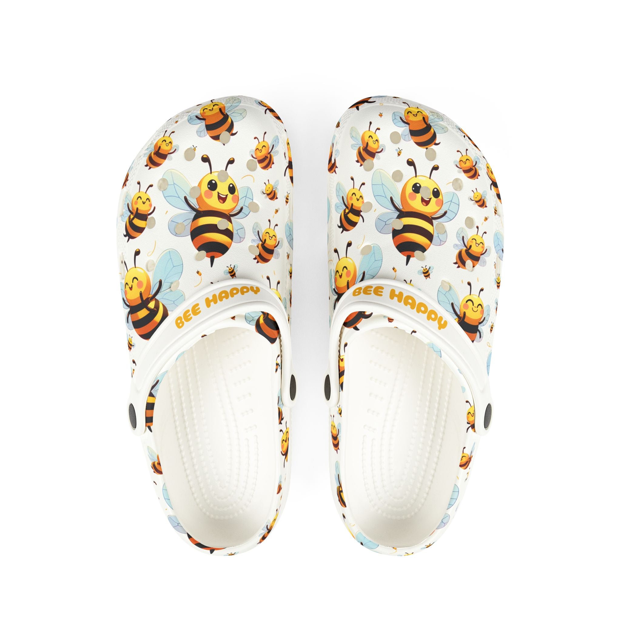 Adult Bee Happy Clogs