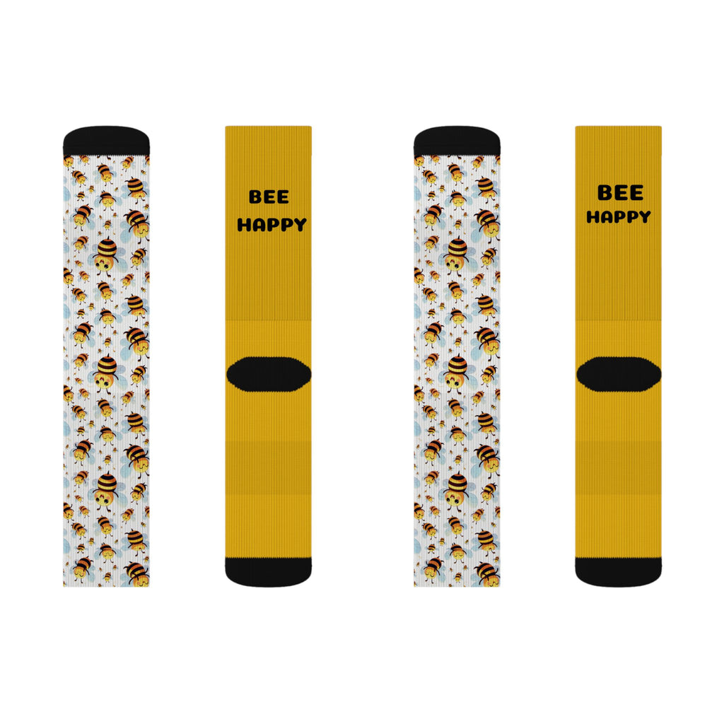 Bee Happy Socks, Fun Gift,