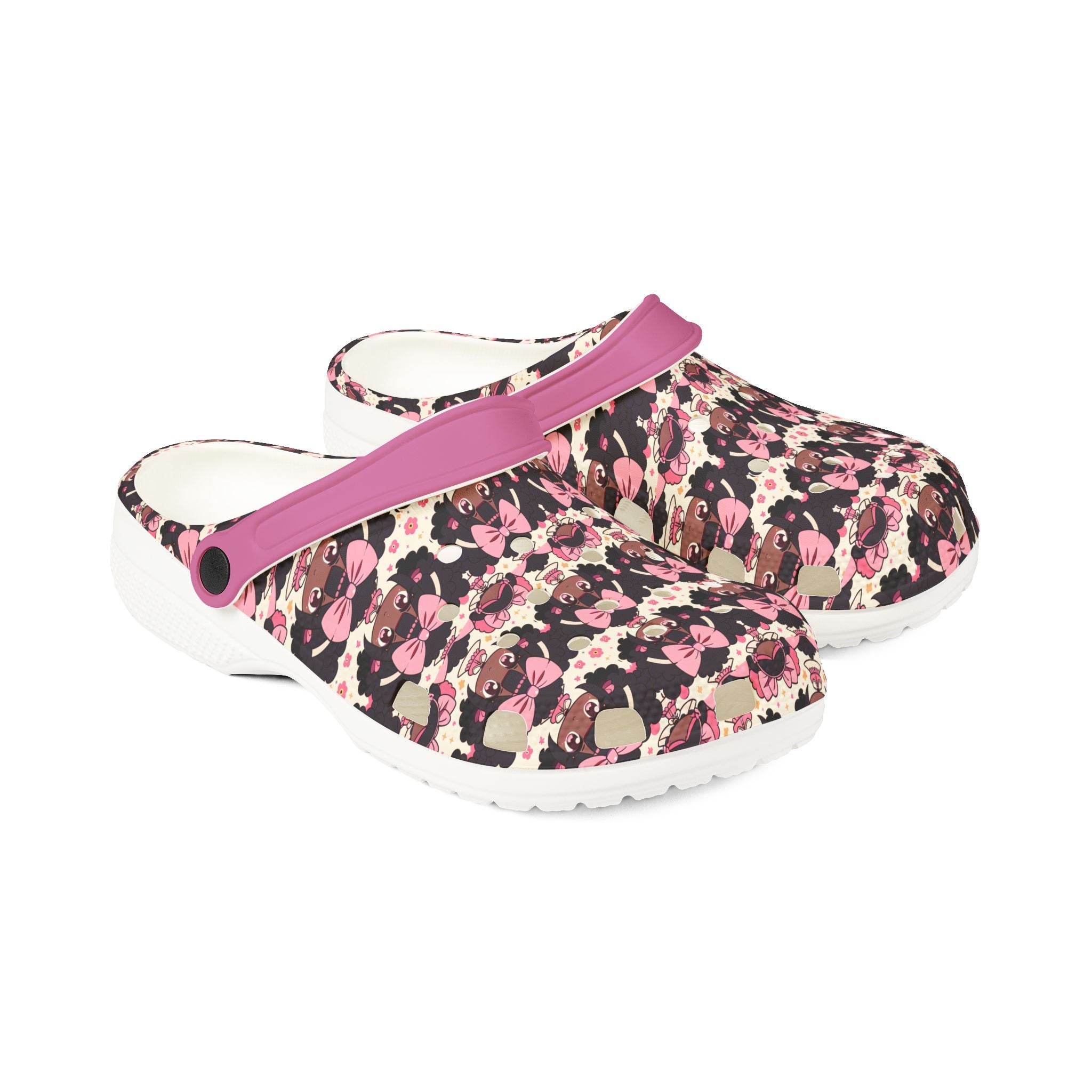 Floral Pattern EVA Foam Clogs, Comfortable Garden Shoes, Lightweight Slip-Ons, Perfect for Summer, Gift for Her