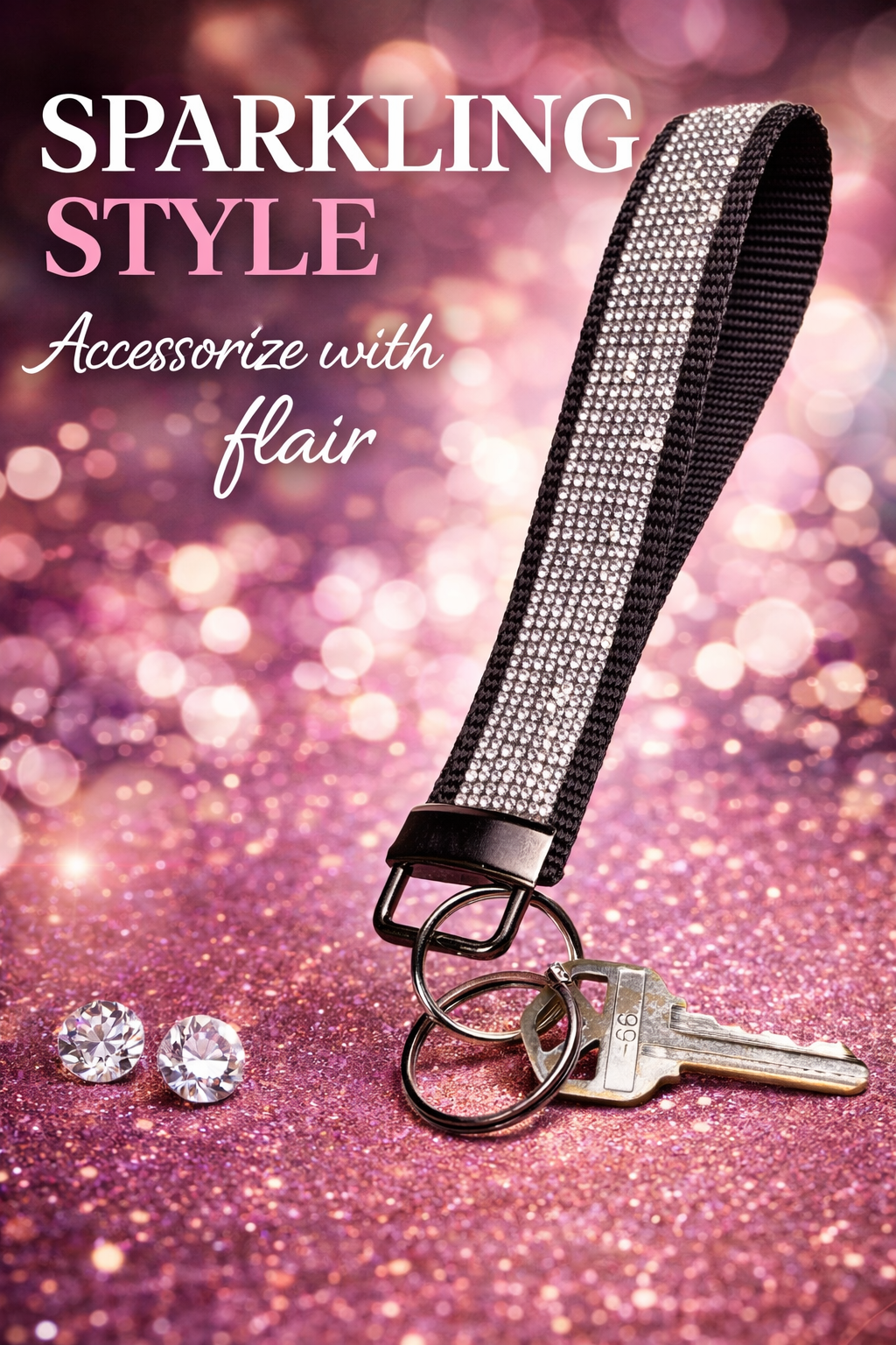 Glamorous Bling Keychain