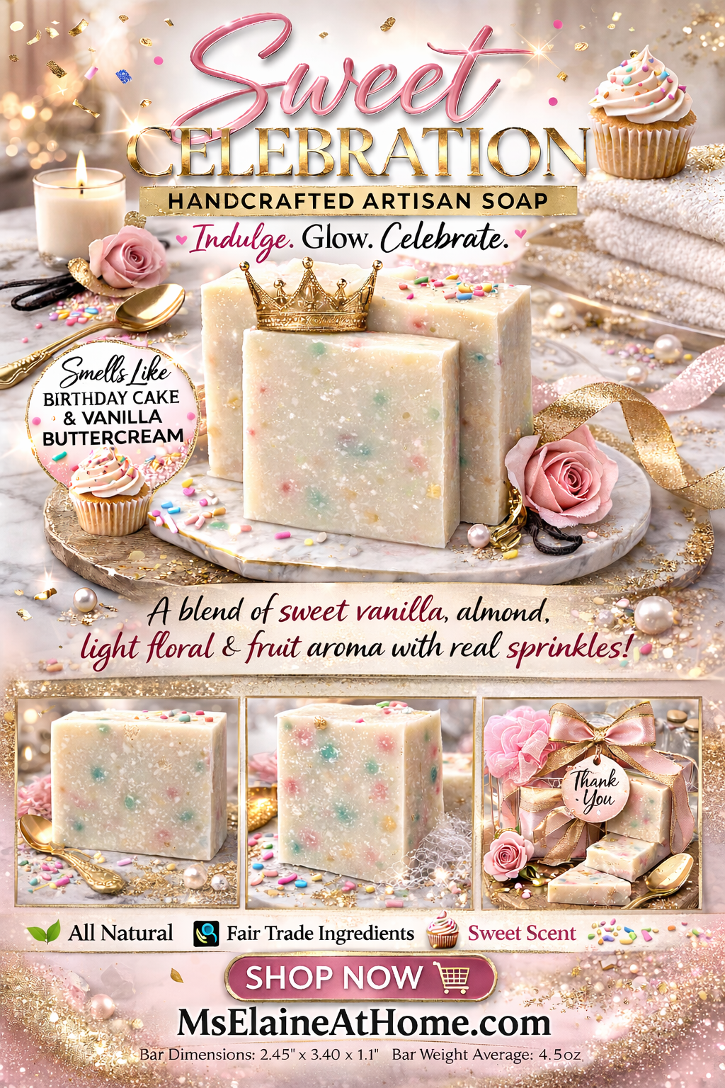 Sweet Celebration – Handcrafted Artisan Soap